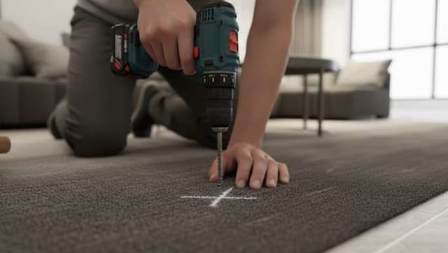 how to stop creaking floorboards under carpet