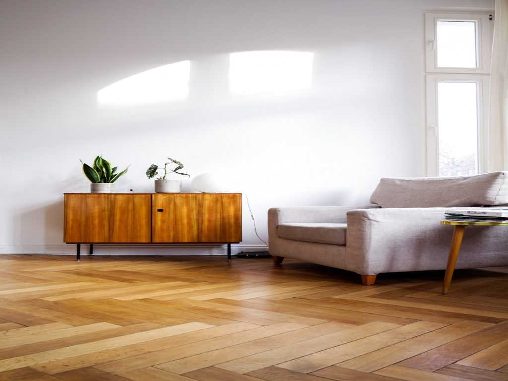 room with nice hardwood floors
