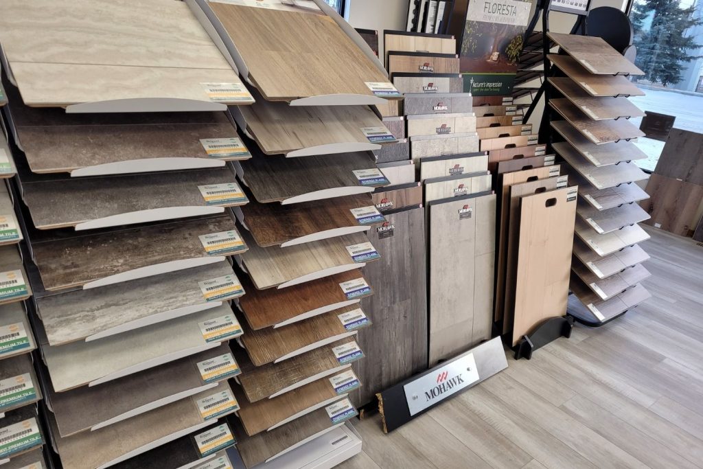 Collection of vinyl flooring at Lidia Contract Flooring